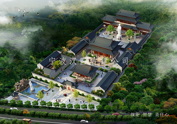 中式传统​古建筑的门面装饰设计