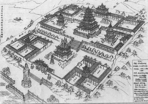 传统寺庙规划设计及寺院图纸分析  第3张
