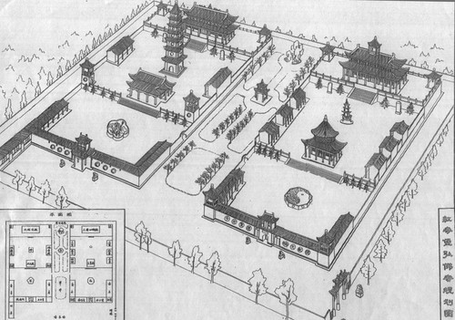 传统寺庙规划设计及寺院图纸分析  第4张