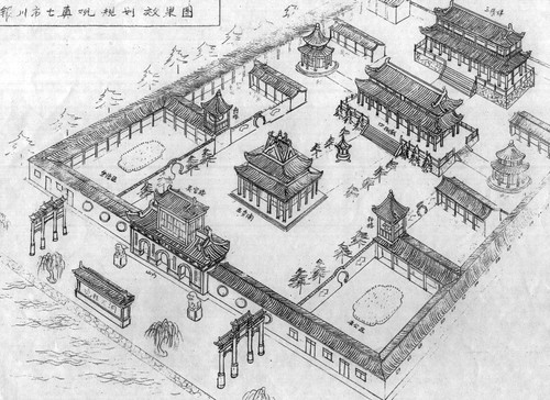 传统寺庙规划设计及寺院图纸分析