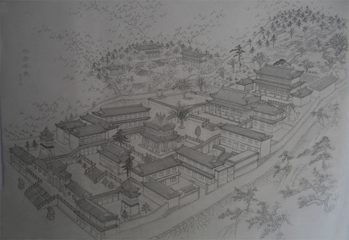 传统寺庙规划设计及寺院图纸分析