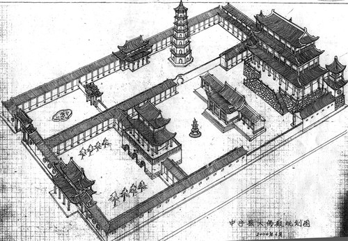 传统寺庙规划设计及寺院图纸分析