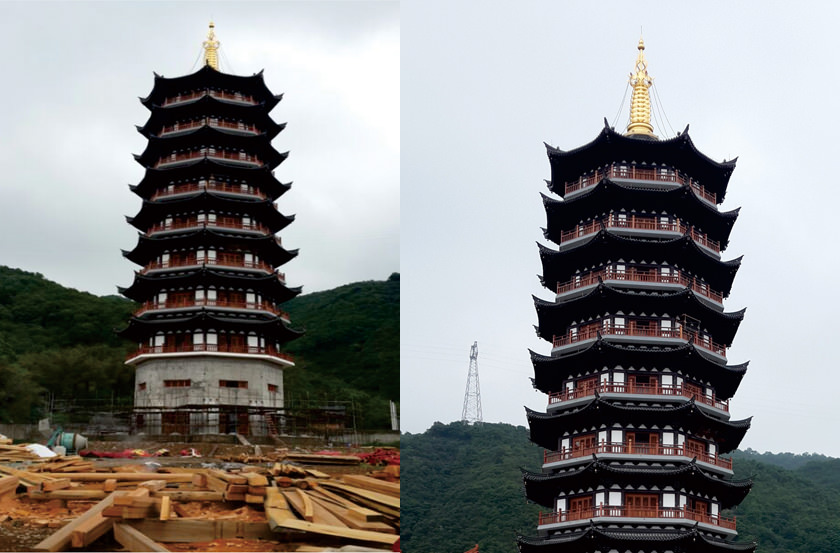 药师宝塔设计建造施工—台州善法寺  第1张